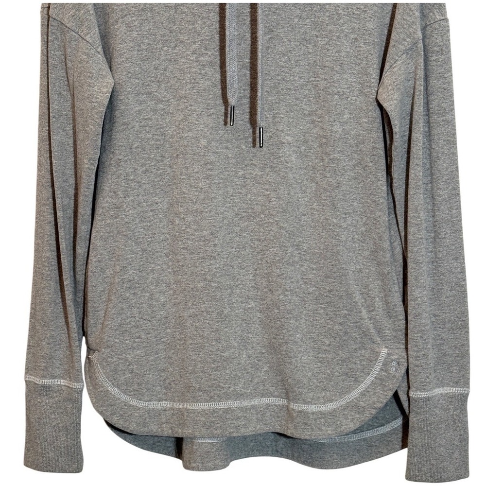 Sweaty Betty Cozy Gray‎ Escape Luxe Fleece Hoodie Crop Sz XS Soft Athleisure Gym - Picture 2 of 11